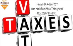 Mẫu số 04.4-ĐK-TCT: tờ khai đăng ký thuế