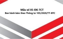 Tờ khai đăng ký thuế: mẫu số 05-ĐK-TCT