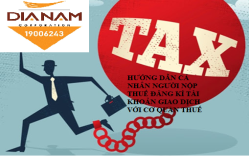 Hướng dẫn cá nhân người nộp thuế đăng ký tài khoản giao dịch với cơ quan thuế