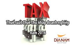 thuế suất thuế tndn 2016