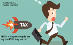 Cục thuế Hà Nội hướng dẫn tạm nộp thuế TNDN 3 quý năm 2021
