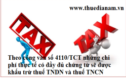 Tổng cục thuế ban hành công văn số 4110/TCT-DNNCN về điều kiện cần phải có để được khấu trừ thuế TNDN, TNCN khoản chi phí do dịch COVID trong nước và nước ngoài